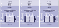 6301-25-26-27 210 x 144 mm A5 Planner Refills 1 day per page complete 2025 2026 2027 NL EN