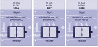 6301-26-27-28 210 x 144 mm A5 Planner Refills 1 day per page complete 2025 2026 2027 NL EN