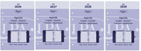 6206-26-27-28-29 210 x 144 mm A5 Recargas del diario semanal de fr nl 2026 2027 2028 2029