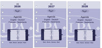 6206-26-27-28 210 x 144 mm A5 Recargas del diario semanal de fr nl 2026 2027 2028