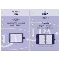 A5 2026 and 2027 weekly diary refills by Kalpa