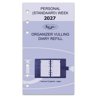 6217-27 170 x 95 mm Personal Agenda Binder Refills Week NL EN 2027