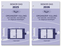 6321-25-26 150 x 95 mm Planificador de agenda senior Insertos diarios NL Complete Conjunto 2025 2026