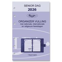 6321-26 150 x 95 mm Planificador senior Organizador Recargas diarias NL Conjunto completo 2026