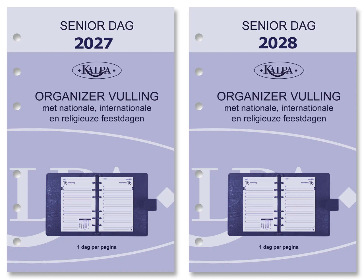 6221-27-28 150 x 95 mm Senior Agenda Refills Daily NL 2027 2028