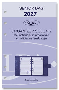 6321-26-27-28 150 x 95 mm Senior Planner Organizer Vulling 1 Dag per Pagina  NL Jaardoos 2026 2027 2028