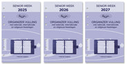 6227-25-26-27 150 x 95 mm Senior Agenda Planer Nachfüllungen wöchentlich nachfüllen NL