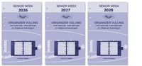 6227-26-27-28 150 x 95 mm Senior Agenda Planer Nachfüllungen wöchentlich nachfüllen NL