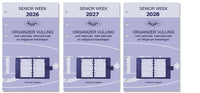 6327-26-27-28 150 x 95 mm Senior Planner Organizer Inzetstukken Jaardoos NL 2026 2027 2028