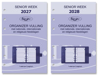 6227-27-28 150 x 95 mm Senior Agenda Planer Nachfüllungen wöchentlich nachfüllen NL