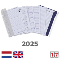 1011-01-P A5 Ring Planner Grain Black 2025 agenda
