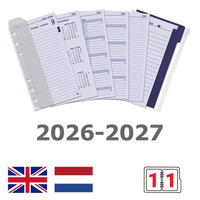 6311-26-27 170 x 95 mm Personal Agenda Planner Recarga Daily Complete Set en NL 2026 2027