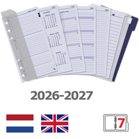 6317-26-27 170 x 95 mm Personal Recarga de carpeta NL semanal EN 2026 2027