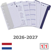 6321-26-27 150 x 95 mm Senior Planner Organizer Refills Daily NL Complete Set 2026 2027