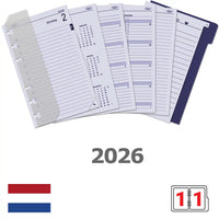 6321-26 150 x 95 mm Planificador senior Organizador Recargas diarias NL Conjunto completo 2026