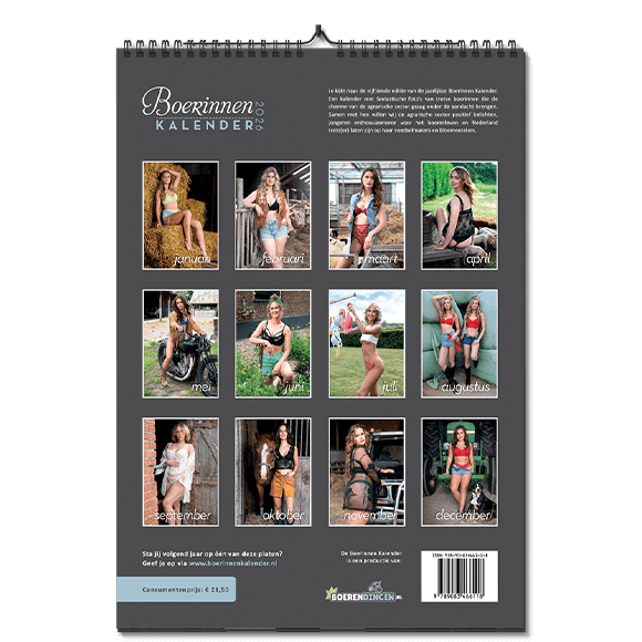 RIN-26-CN-CP Farmer Girls Calendar + note my babe 2026 + CutePinUps 2026 2027