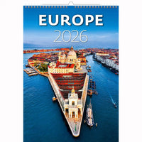 Europe scenes Calendar A3+ size 2026+