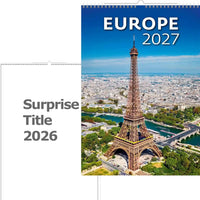 2026 2027 Europa Stadskalender met Eifeltoren 