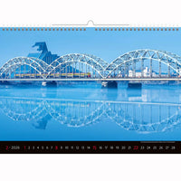 Berühmte Brückenfoto -Kalender A3+ 2026+