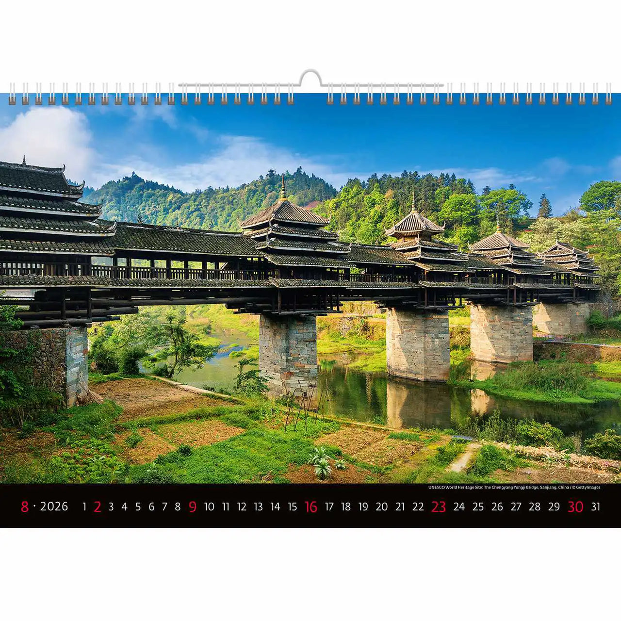 Berühmte Brückenfoto -Kalender A3+ 2026+