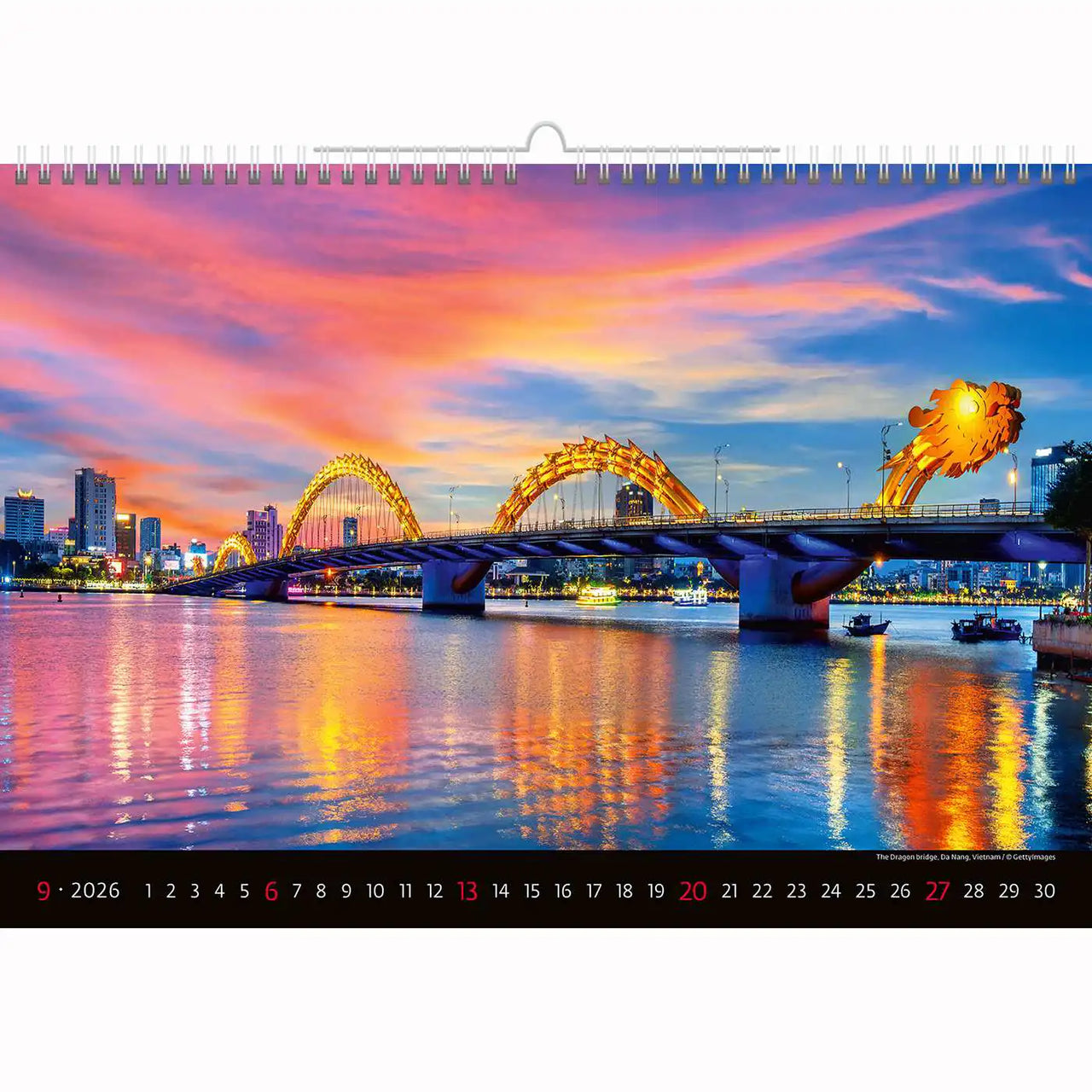 Berühmte Brückenfoto -Kalender A3+ 2026+