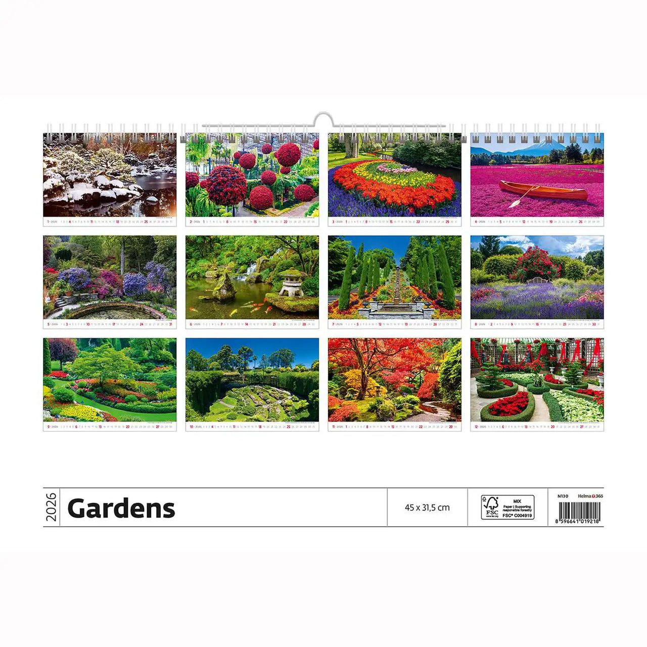 Garden scènes muurkalender A3+ 2026+
