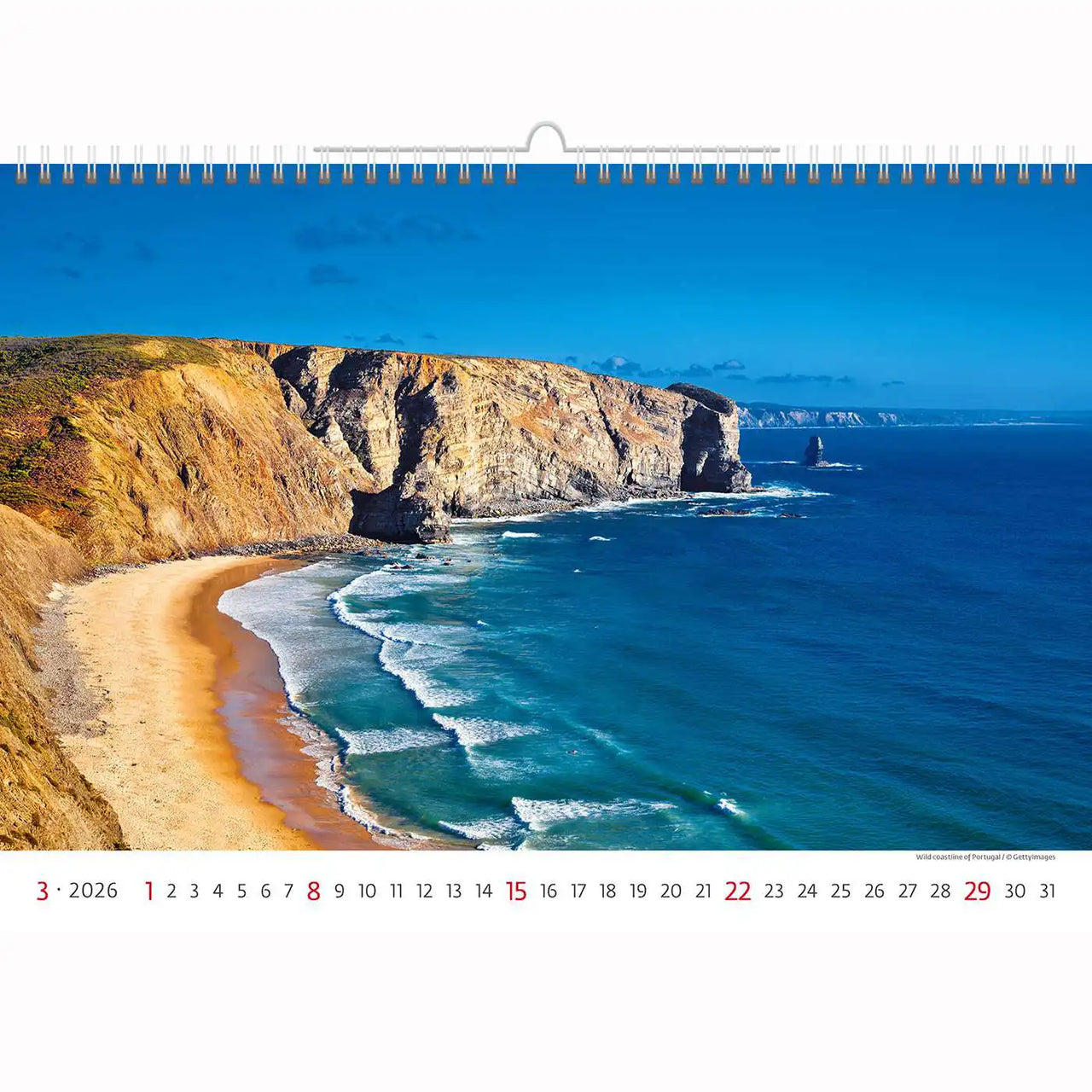Ocean and Sea View Wall Calendar A3+ 2026+