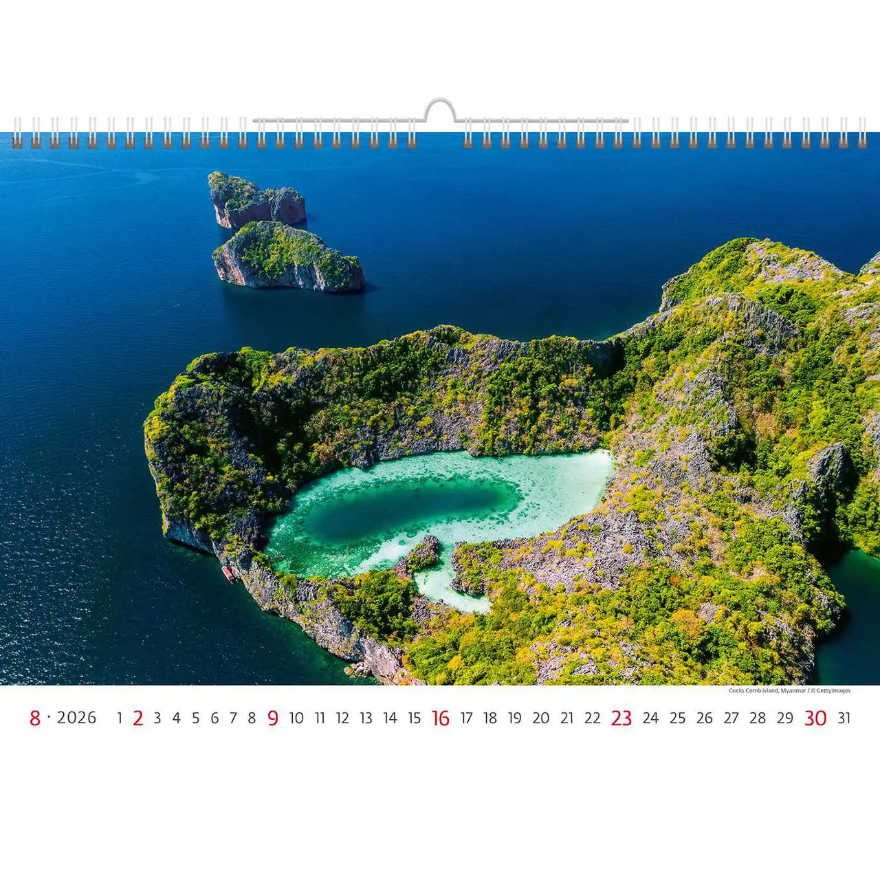 Ocean and Sea View Wall Calendar A3+ 2026+