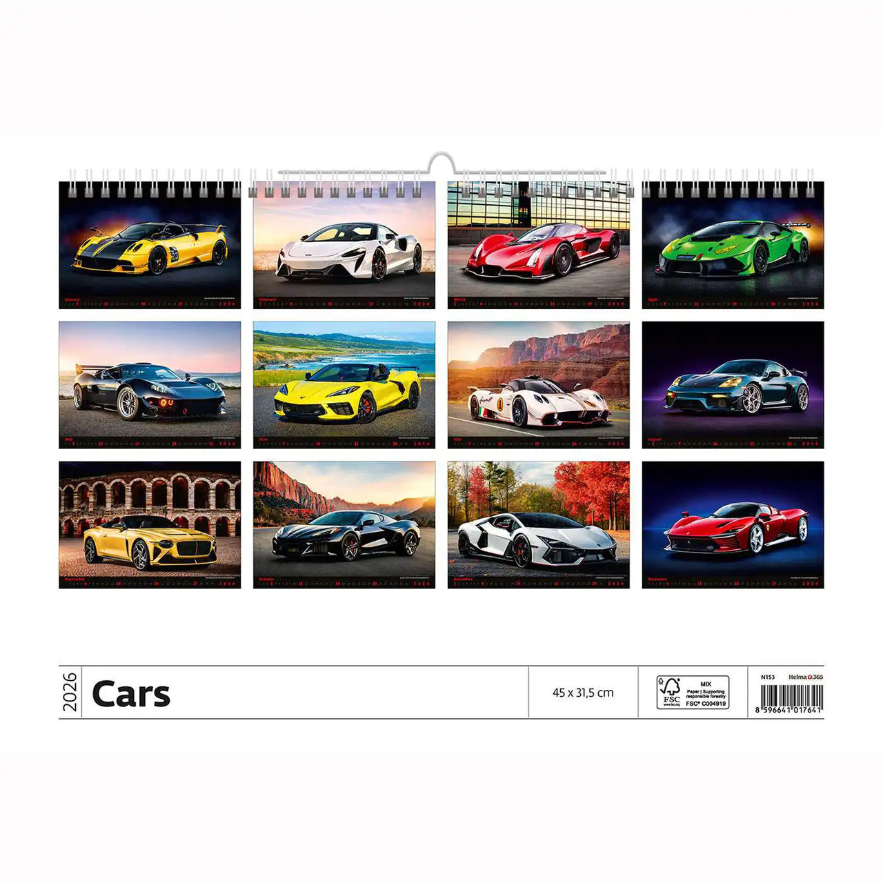 Sportwagen Kalender Kalender A3+ 2026+