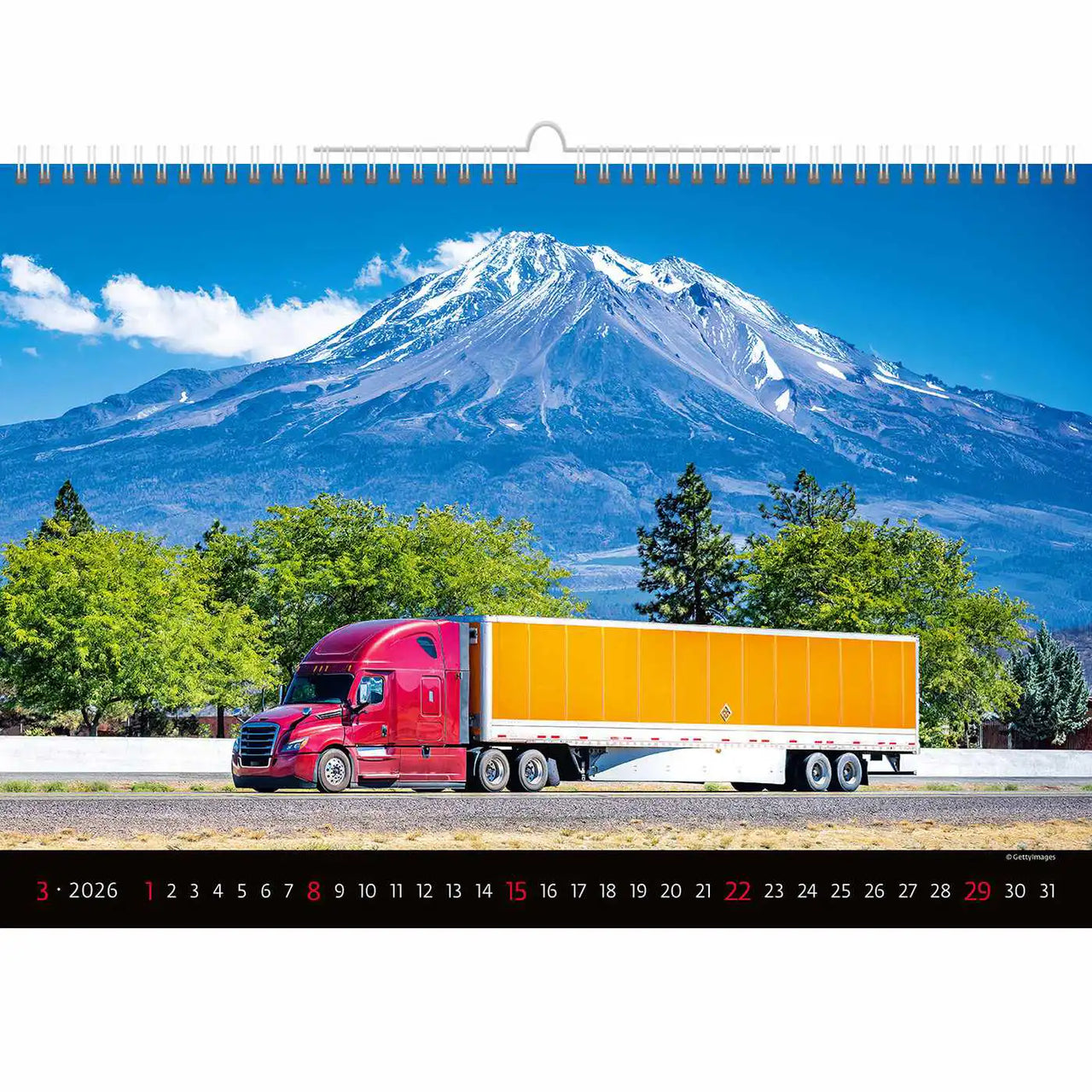 Trucks and Lorries Calendar A3+ 2026+2025