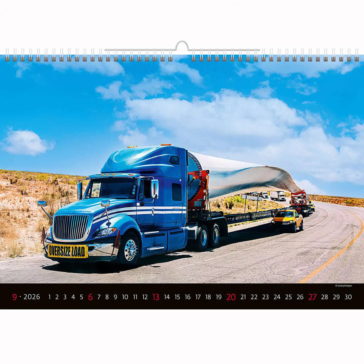Trucks and Lorries Calendar A3+ 2026+2025