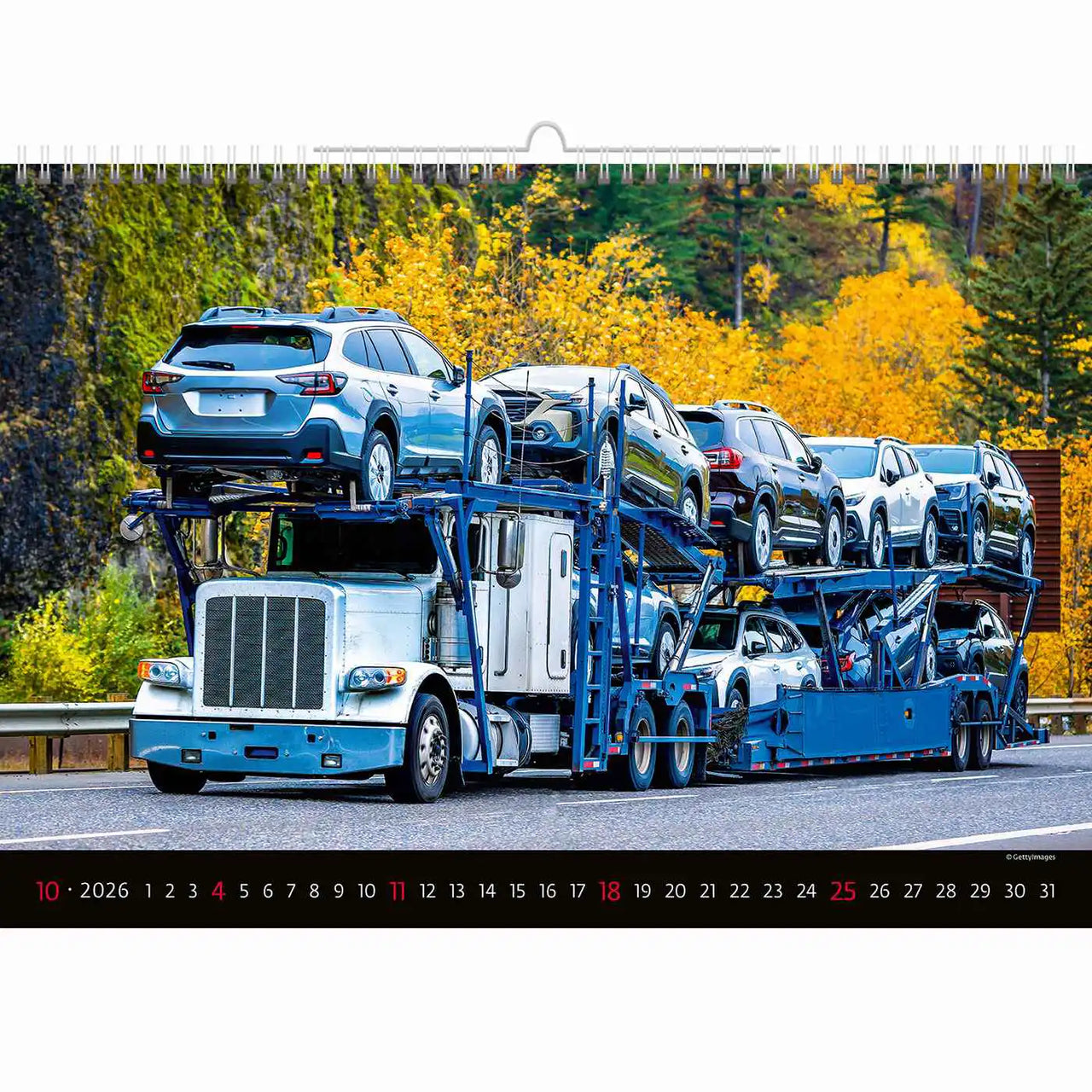Trucks and Lorries Calendar A3+ 2026+2025