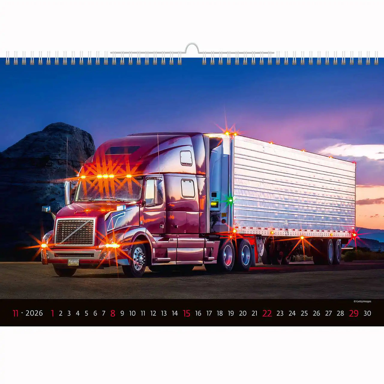 Trucks and Lorries Calendar A3+ 2026+2025