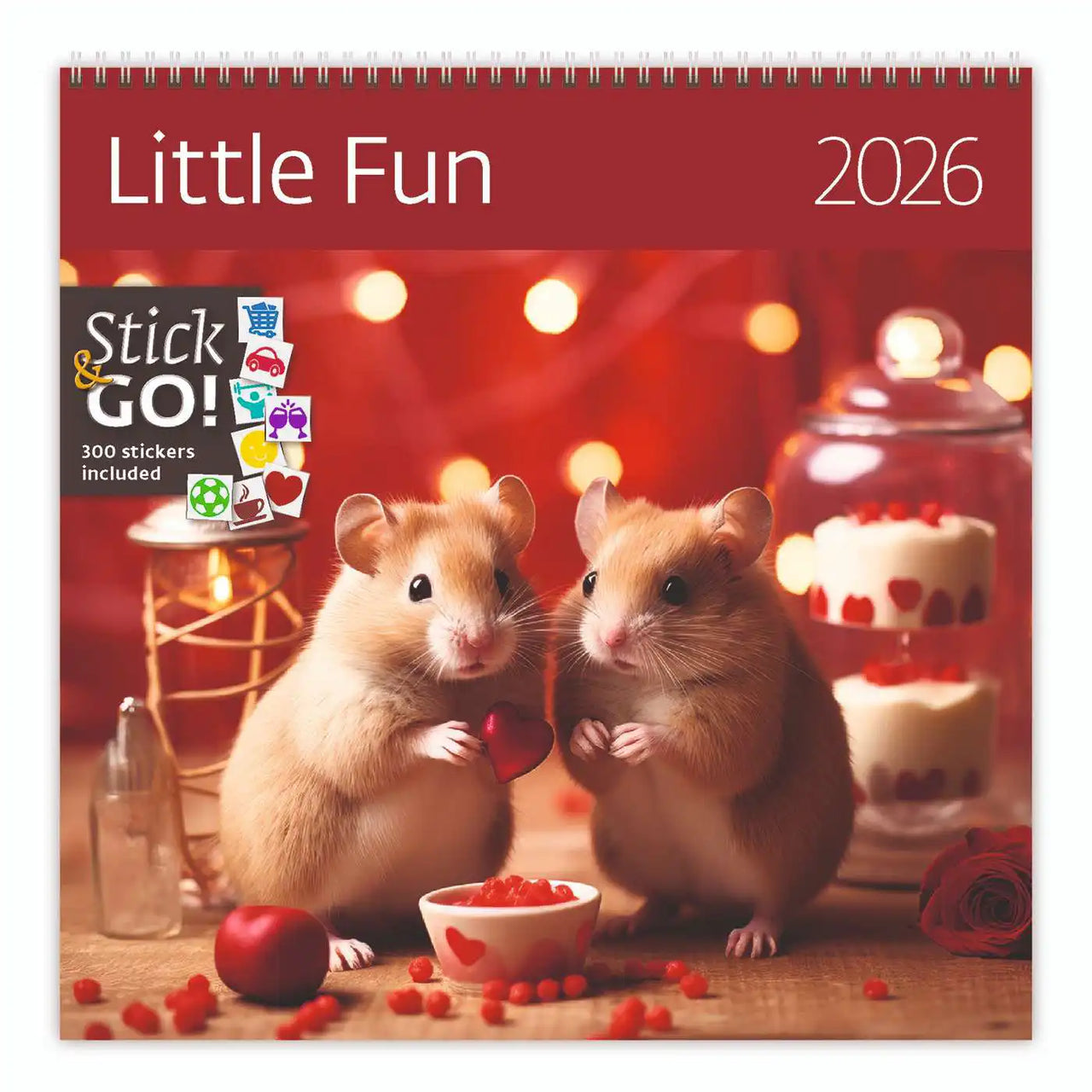 2026 Kalender schreiben 30 x 30 Hamster Spaß