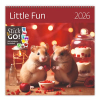2026 Kalender schreiben 30 x 30 Hamster Spaß