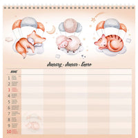 2026 Kalender schrijven 30 x 30 Family Planner - gratis