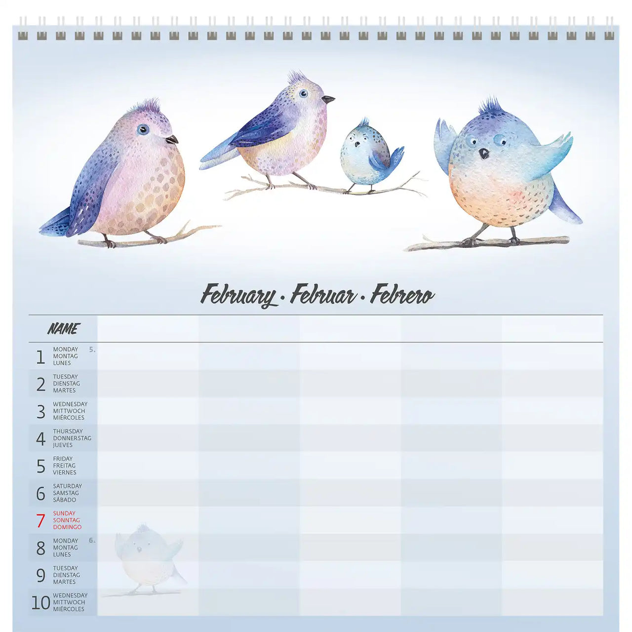 2026 Kalender schrijven 30 x 30 Family Planner - gratis