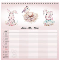 2026 Kalender schrijven 30 x 30 Family Planner - gratis