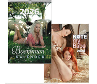 Rin-26-CN calendario de chicas agrícolas + nota mi bebé 2026
