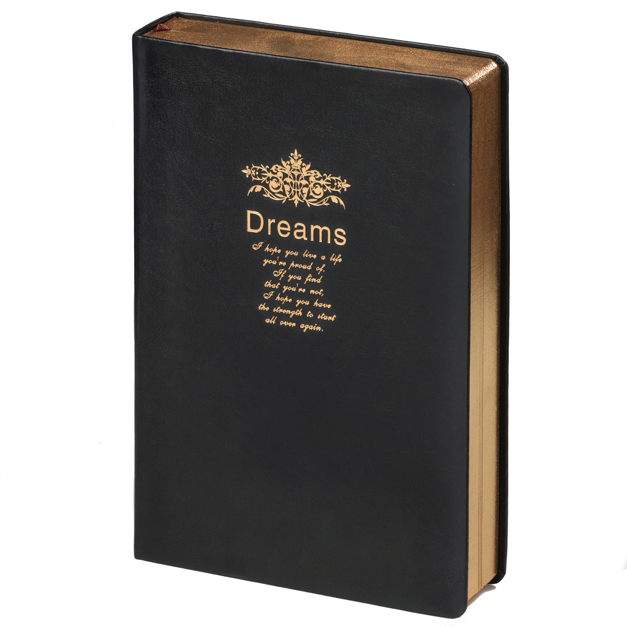 D6030 Kalpa Dreams A4 Vintage Leather Journal Extra Tick Gold Trim