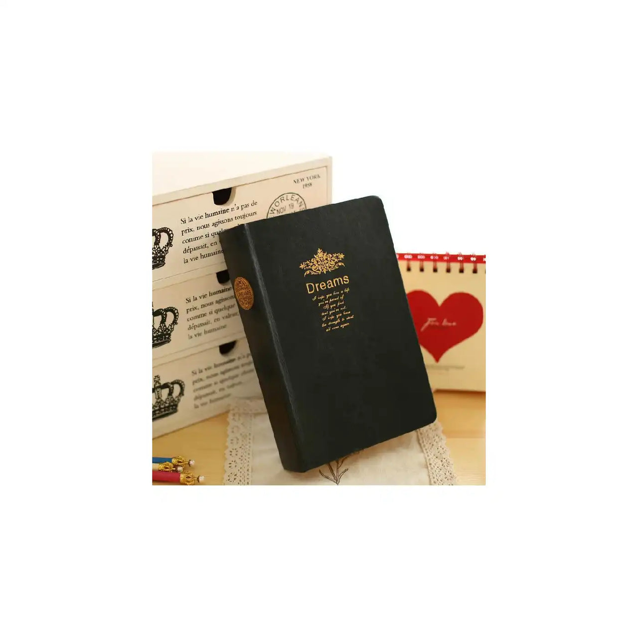 D6040 Kalpa Dreams a5 Notizbuch Gedicht extra Tick Gold Trim
