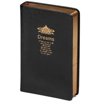 D6045 Kalpa Dreams A5 altes Tagebuch Goldtrim schwarz