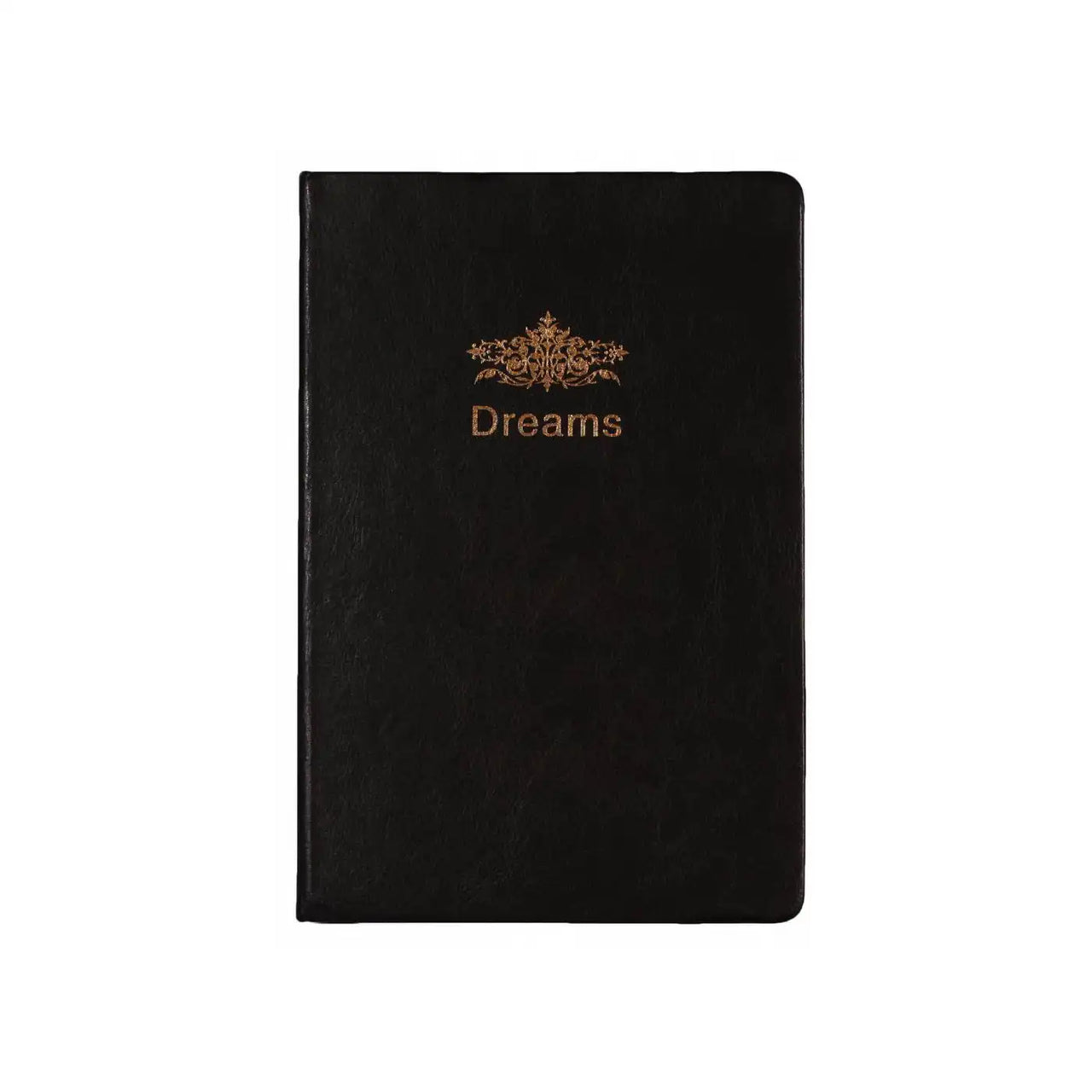 D6045 Kalpa Dreams A5 altes Tagebuch Goldtrim schwarz