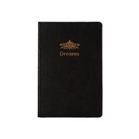 D6045 Kalpa Dreams A5 altes Tagebuch Goldtrim schwarz