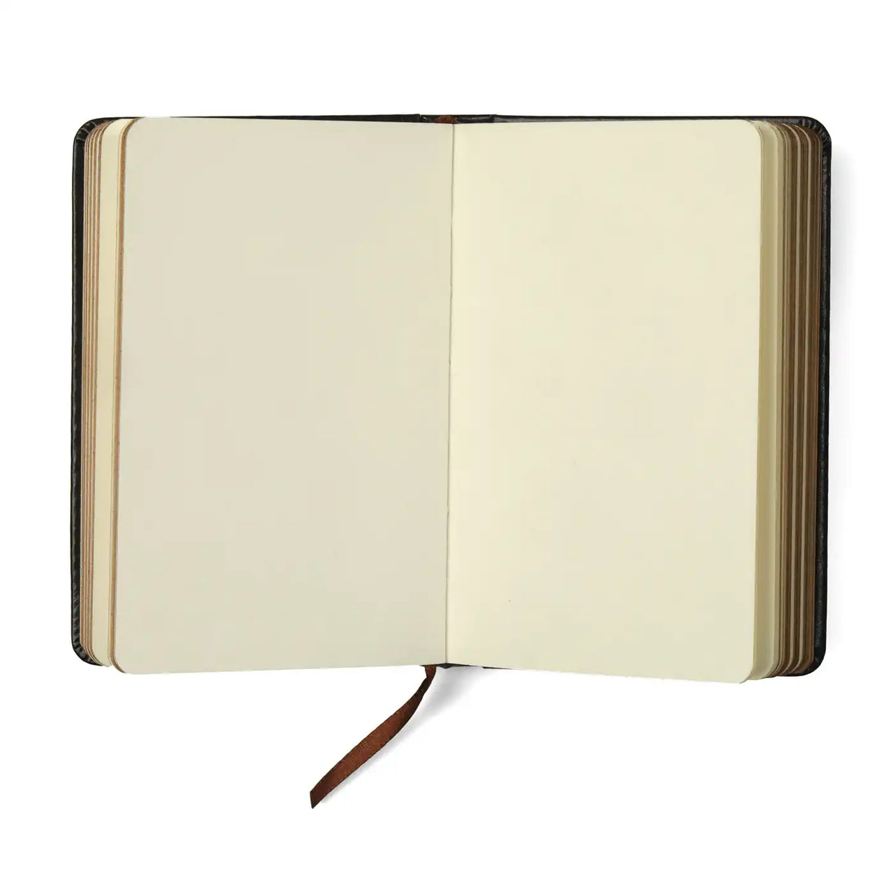D6046 Kalpa A6 notizbuch retro Goldene Trimseiten schwarz