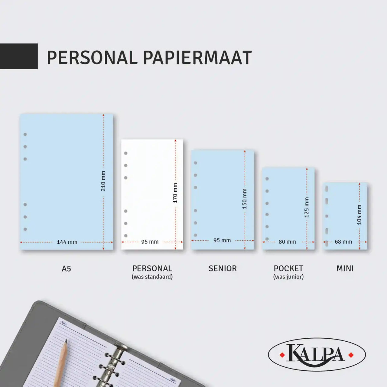Organizer-paper-Size Guide-Personal-170mmx95mm