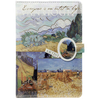 D6311-1 Carnet d'art Van Gogh – Bleu clair Édition « Tout le monde est un artiste dans la vie »