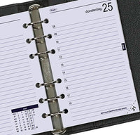 Refill for Senior organizer - 150 x 95 mm - Agenda 1 day per page