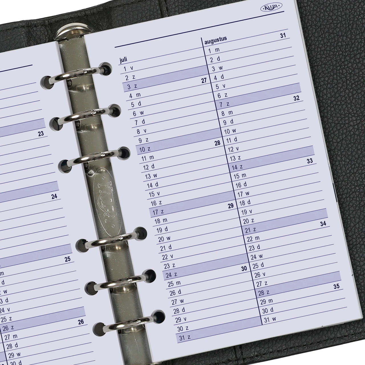 6221-26-27 150 x 95 mm Senior Agenda Refills Daily NL 2026 2027