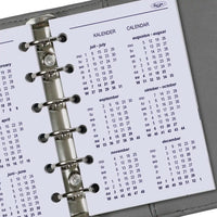 Refill for Pocket organizer - 125 x 80 mm - Year Calendar View
